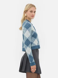 „Rita Ora“ Strickcardigan Mit Argylemuster