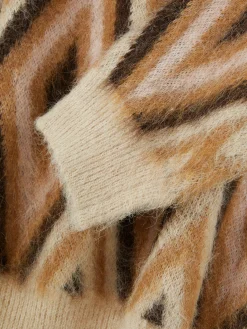 „Rita Ora“ Strickpullover Mit Rautenmuster