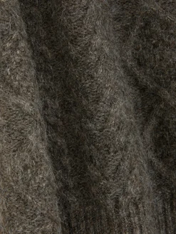 „Rita Ora“ Strickweste Mit Zopfmuster