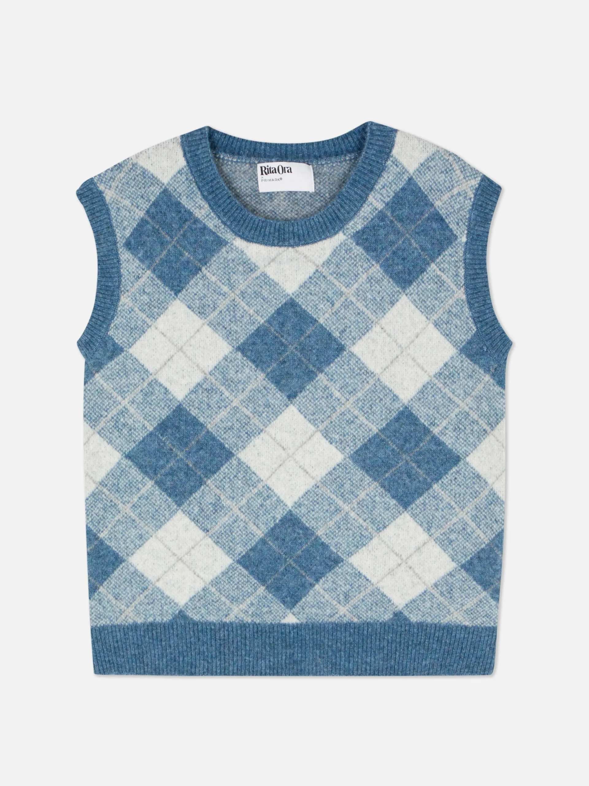 „Rita Ora“ Strickweste Mit Argylemuster