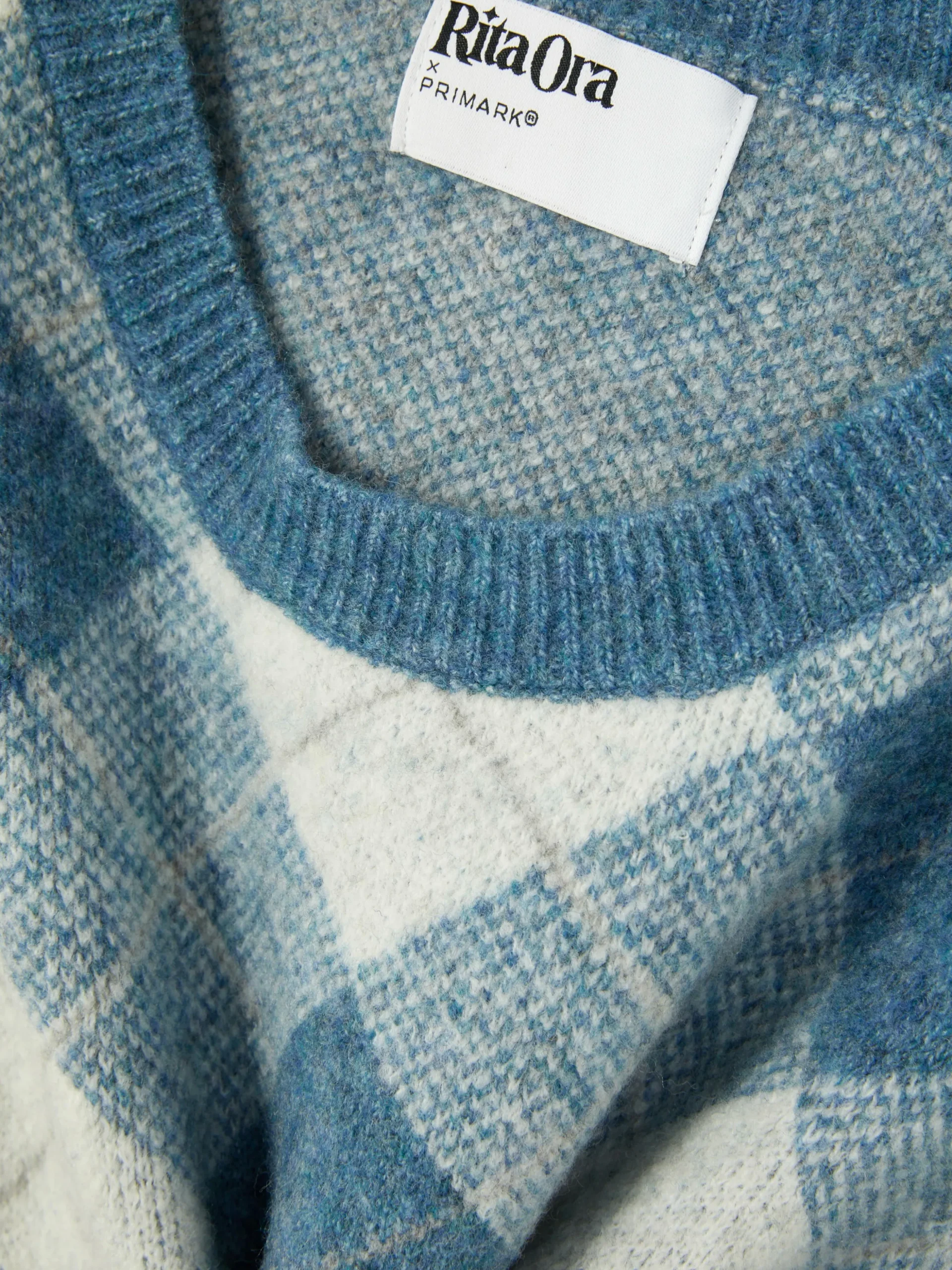 „Rita Ora“ Strickweste Mit Argylemuster