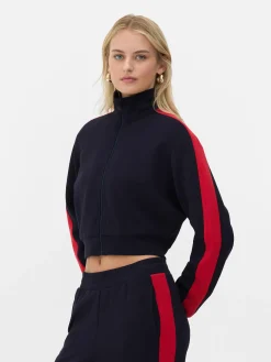 „Rita Ora“ Sweatshirt Mit Trichterkragen Und Reißverschluss