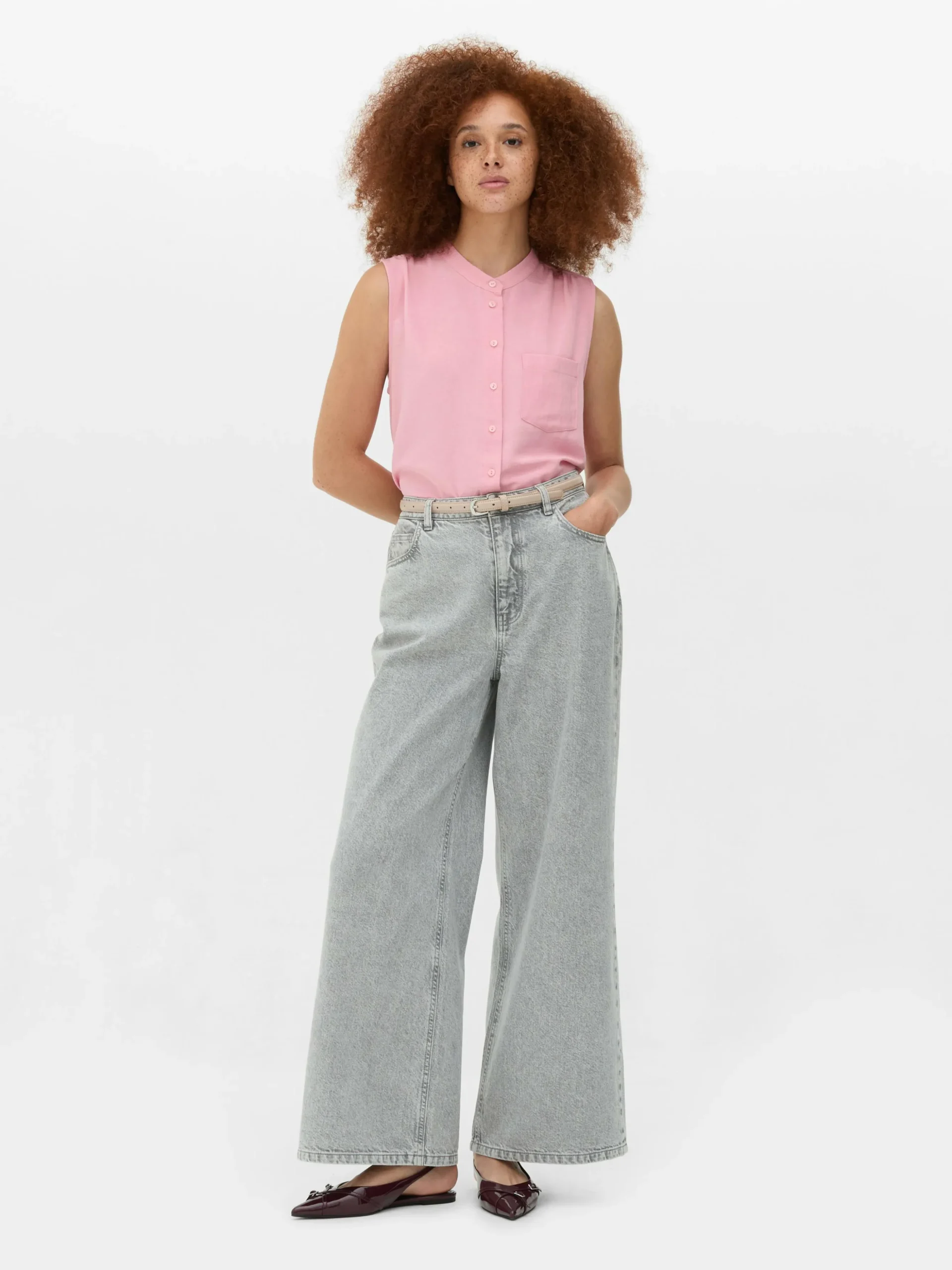 Ärmellose Tunika-Bluse