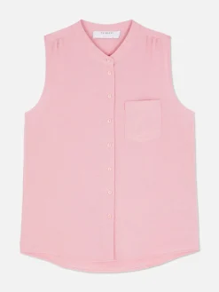 Ärmellose Tunika-Bluse