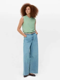 Ärmellose Tunika-Bluse