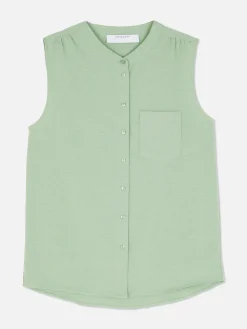 Ärmellose Tunika-Bluse