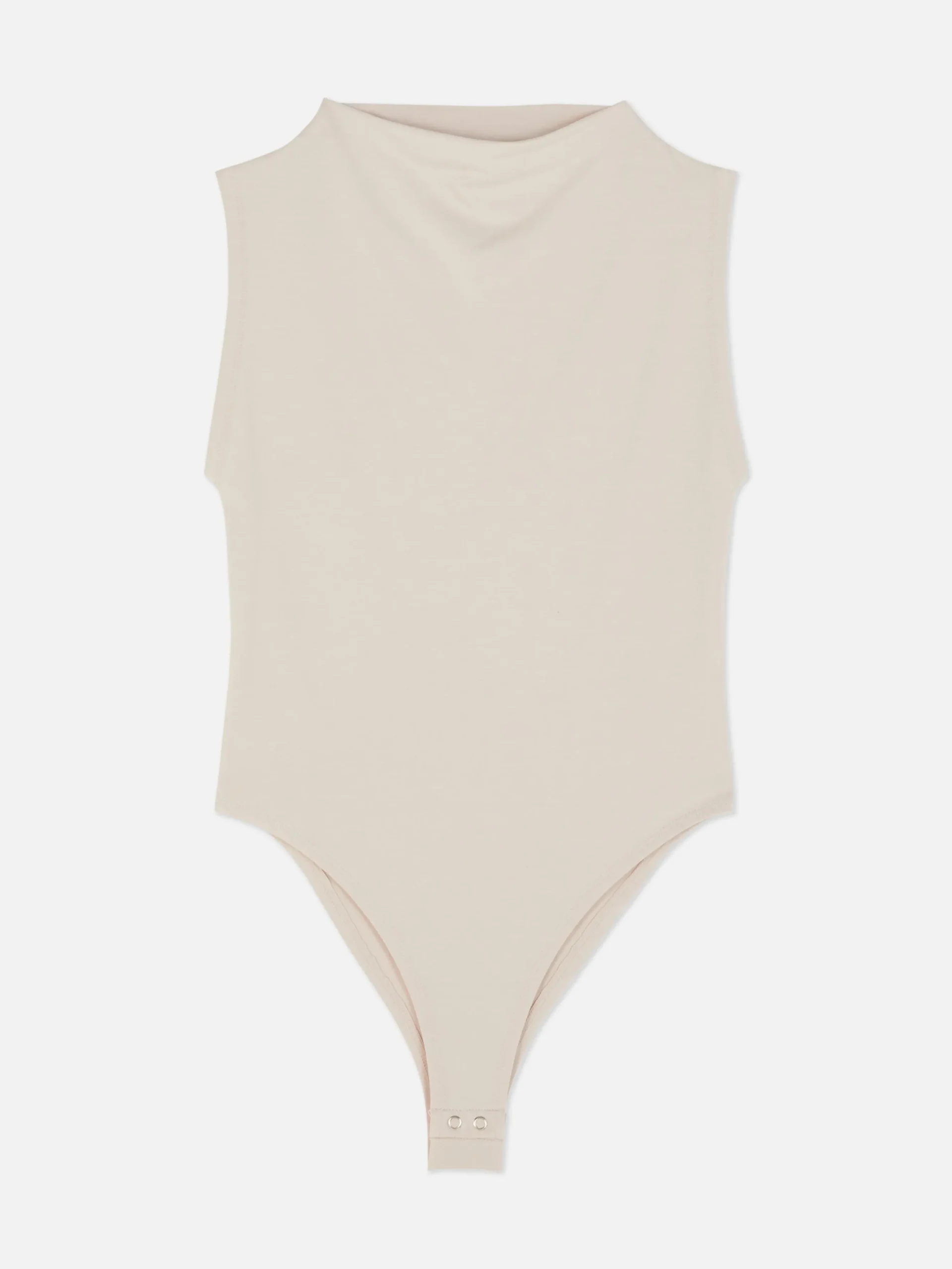 Ärmelloser Body Mit Hohem Kragen