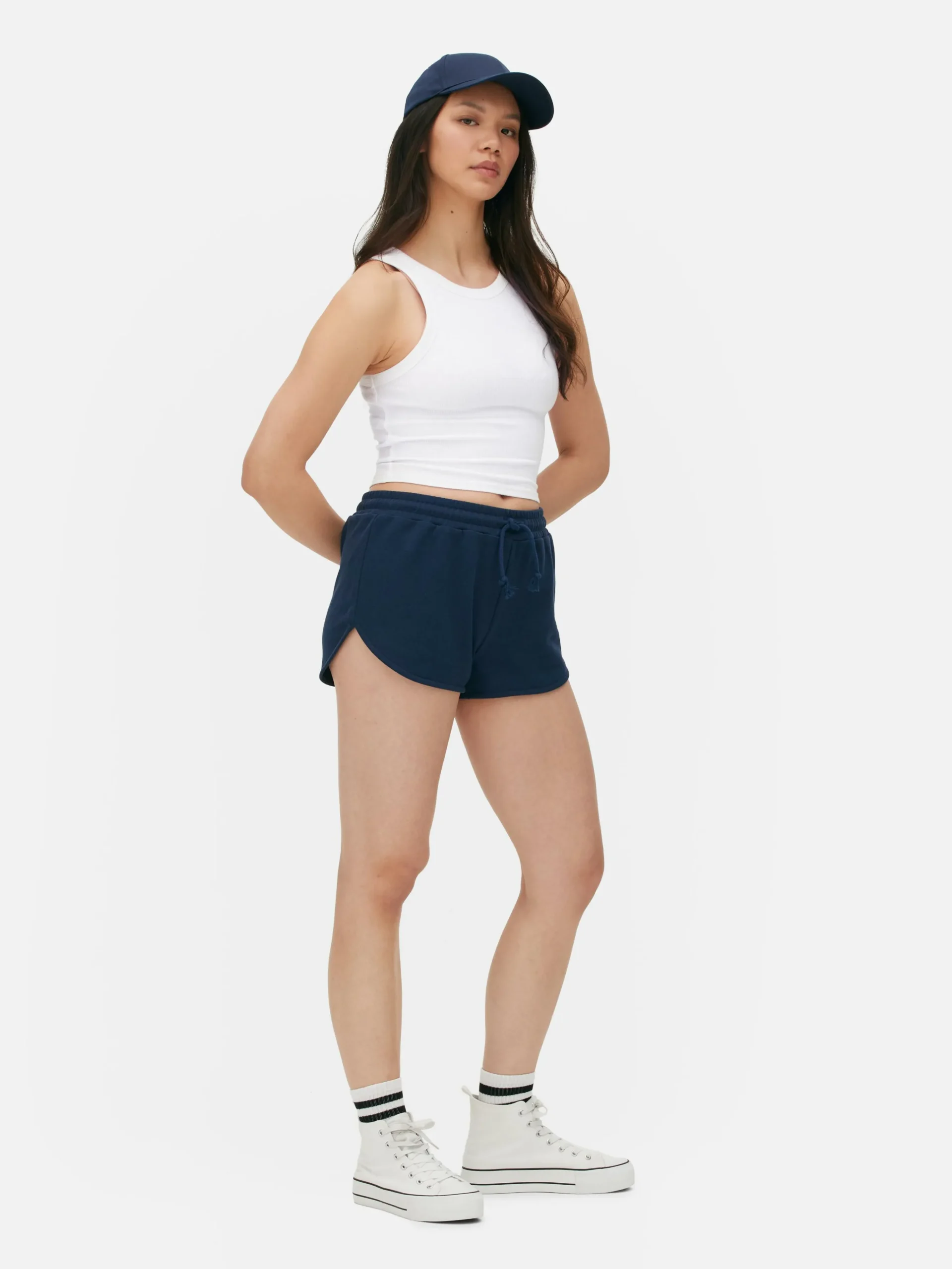 Ärmelloses, Geripptes Racerback-Top