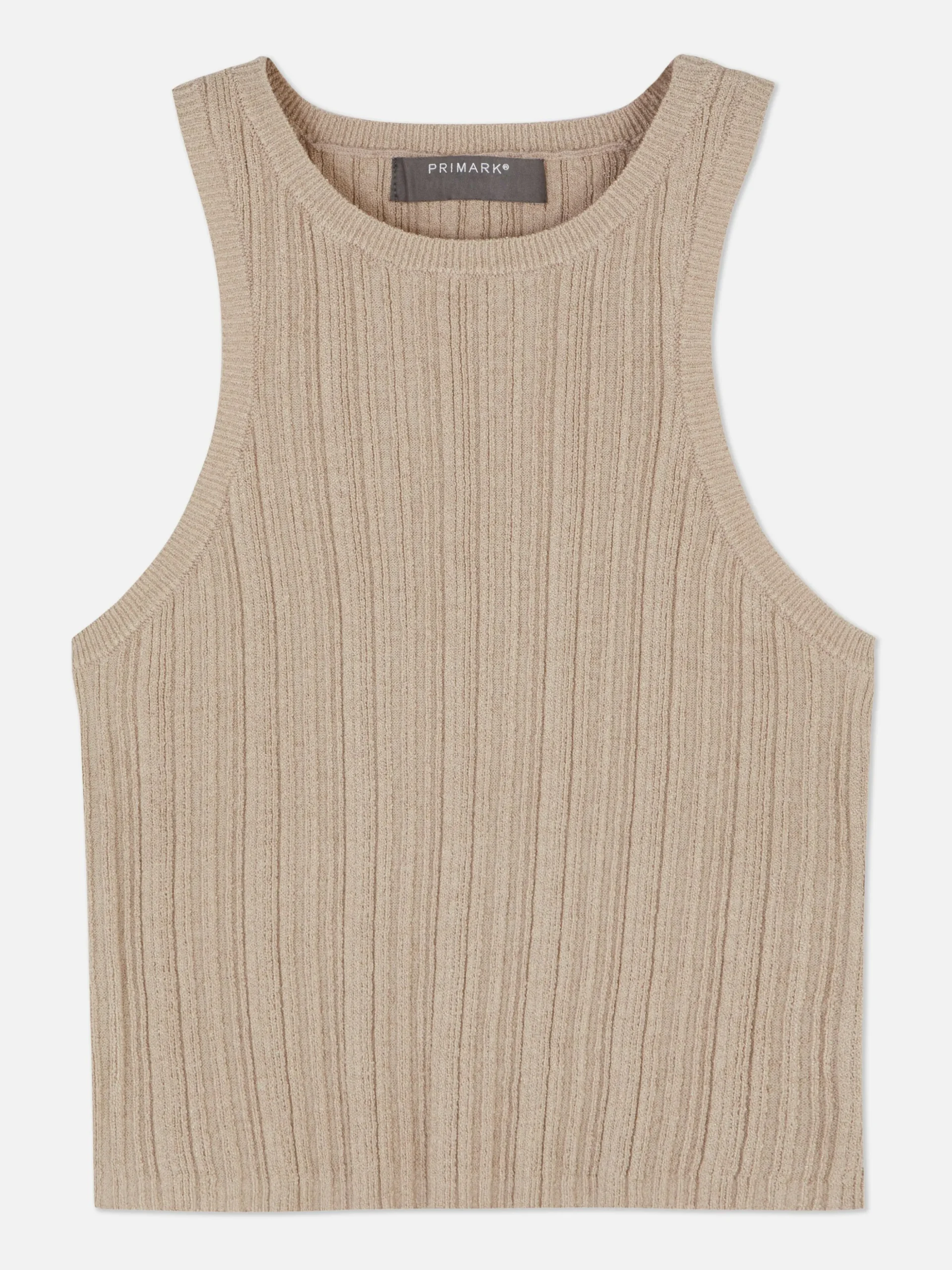 Ärmelloses, Geripptes Racerback-Top