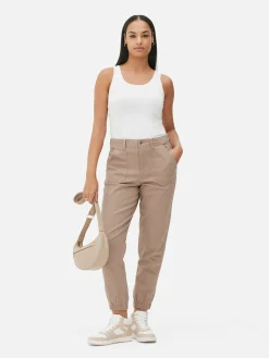 Ärmelloses Stretch-Top Mit U-Ausschnitt