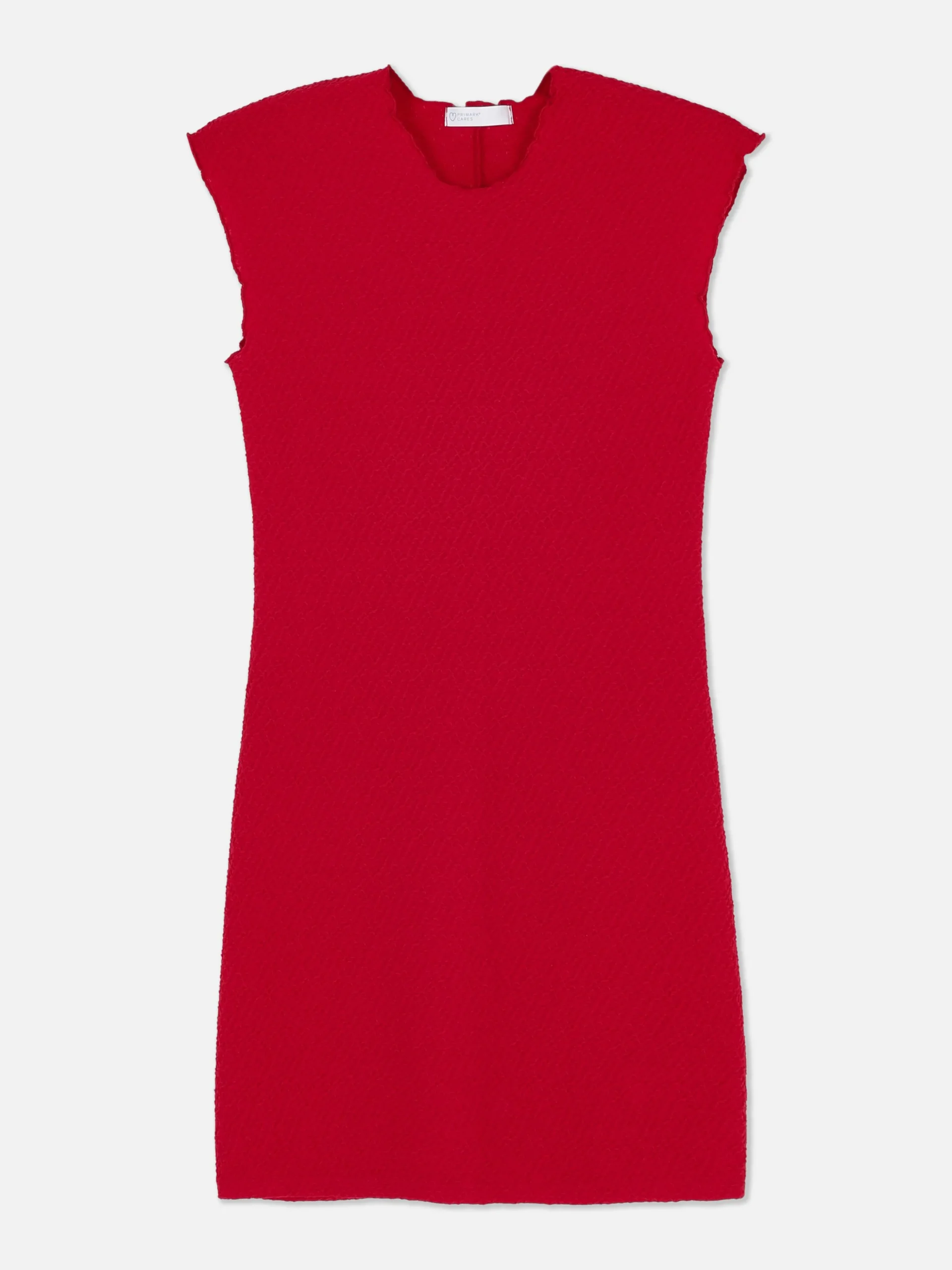 Ärmelloses, Strukturiertes Bodycon-Minikleid