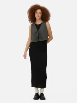 Ärmelloses Top Zum Binden