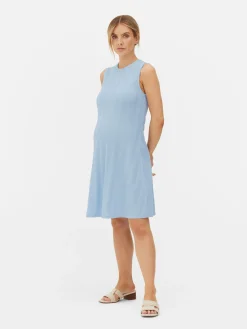 Ärmelloses Umstands-Minikleid