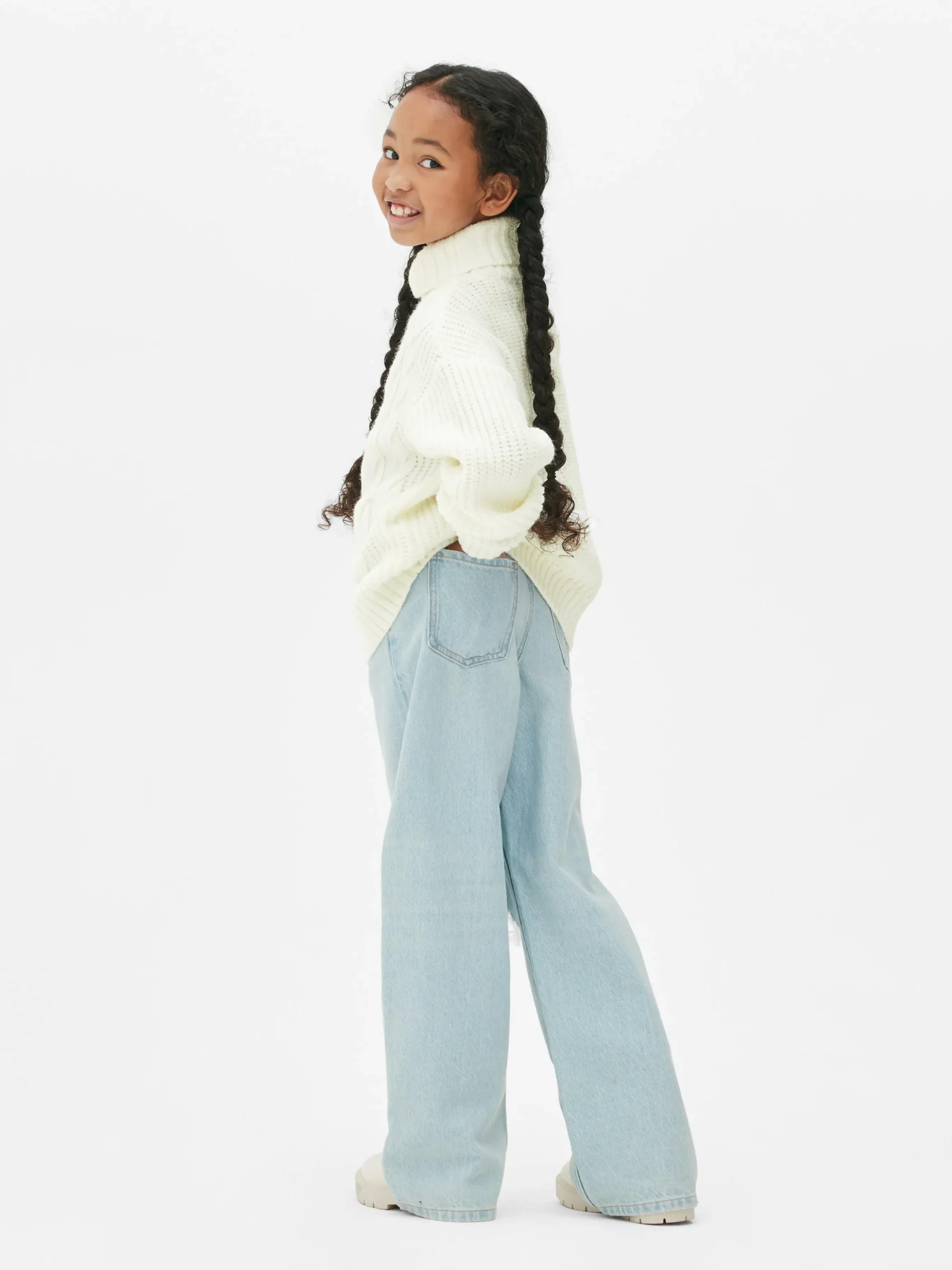 Rollkragenpullover Mit Zopfmuster