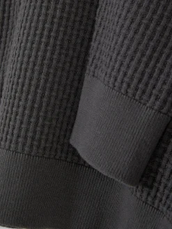 Rundhalspullover Mit Korbstruktur