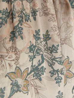 Satin-Schlafanzugshorts Mit Blumenmuster