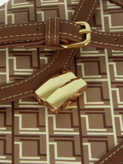 Satteltasche Mit Monogramm Und Grafik