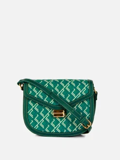 Satteltasche Mit Monogramm Und Grafik