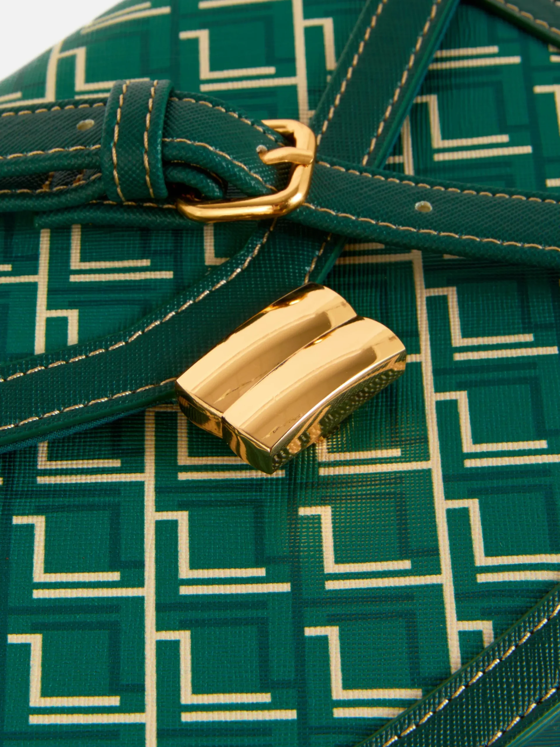 Satteltasche Mit Monogramm Und Grafik
