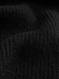 Schal Aus Rippstrick