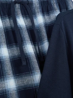 Schlafanzug Aus Gebürsteter Baumwolle Mit Karomuster