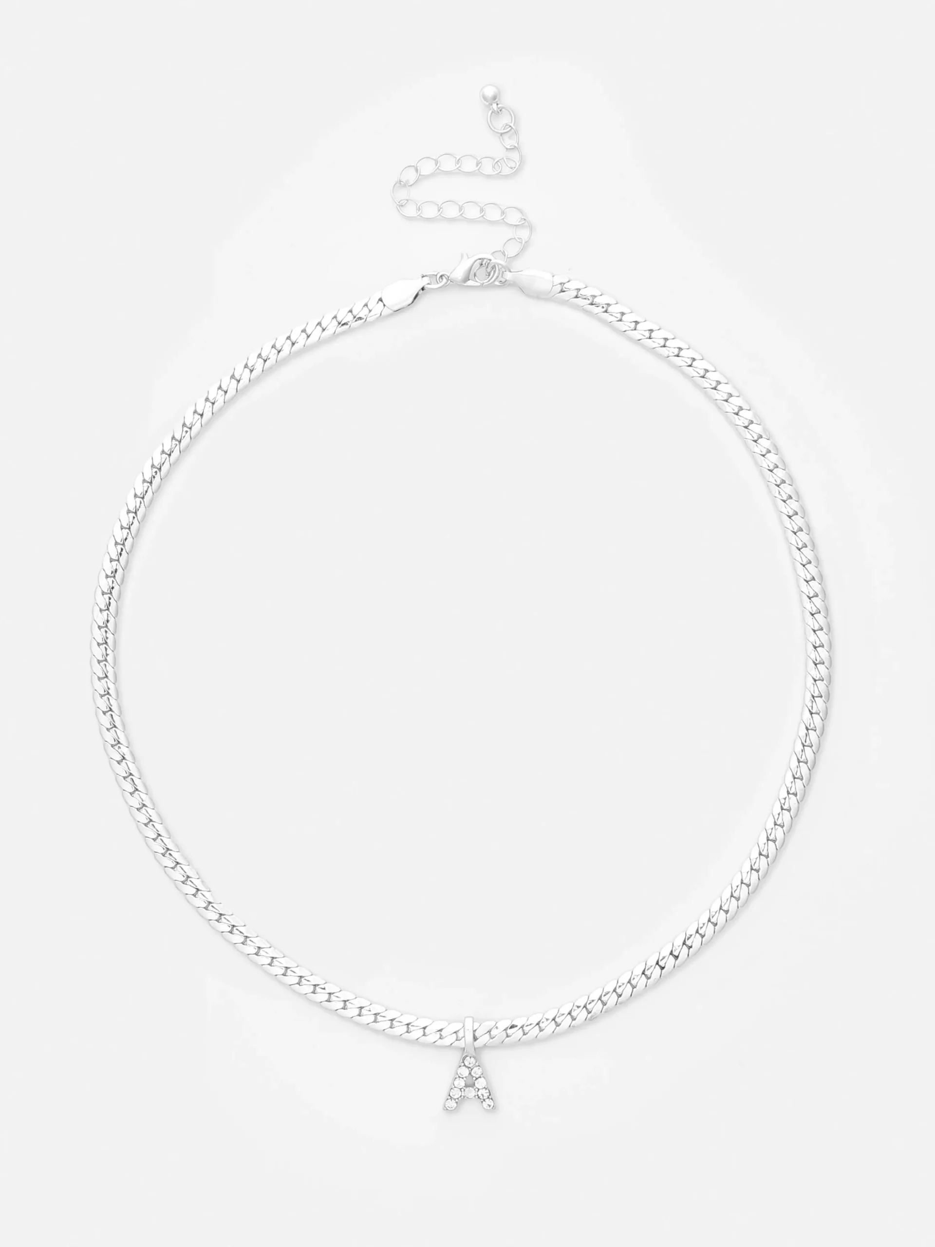 Schlangen-Halskette Mit Strass-Initiale