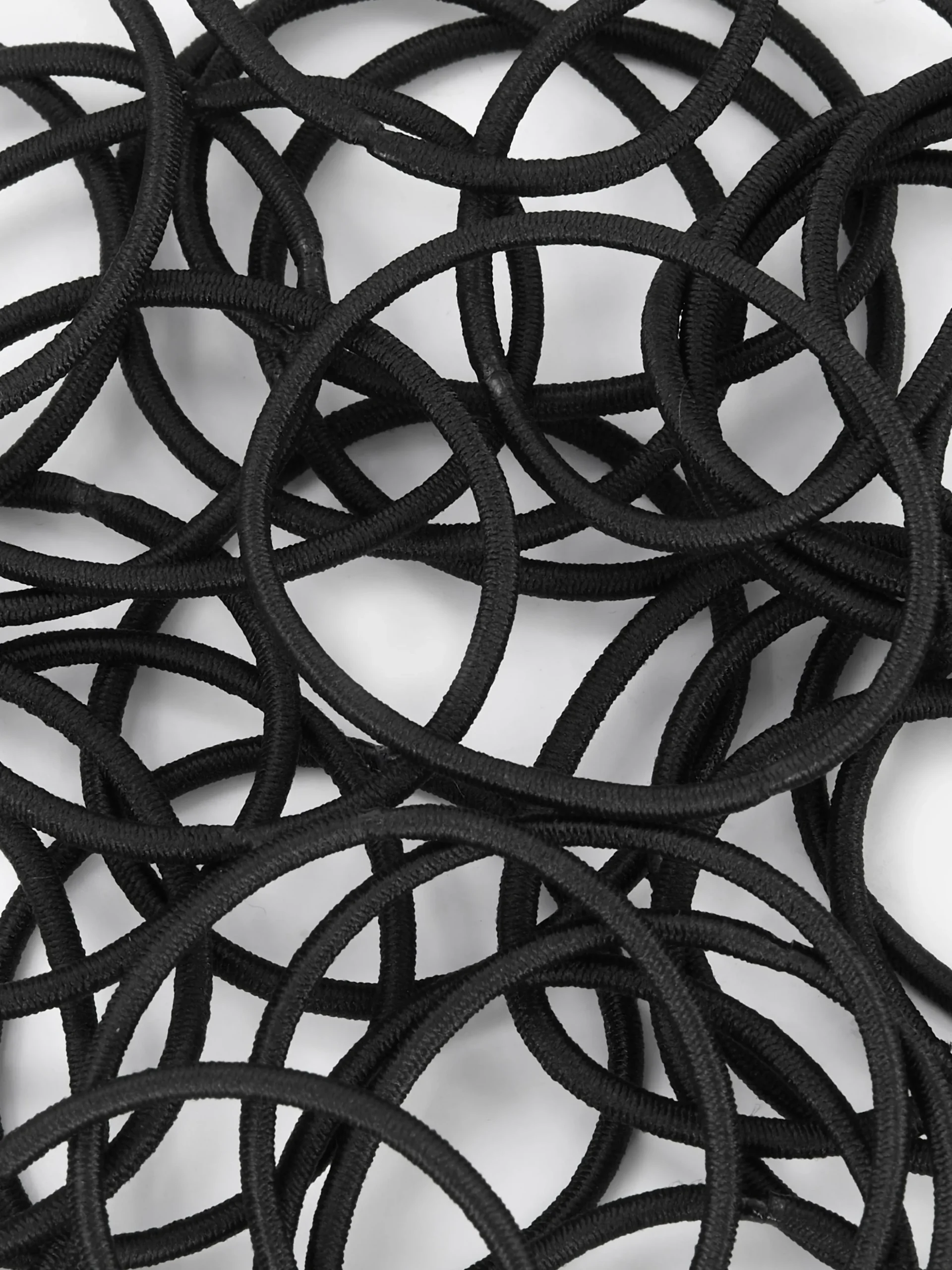 Schmale Haargummis, 60er-Pack