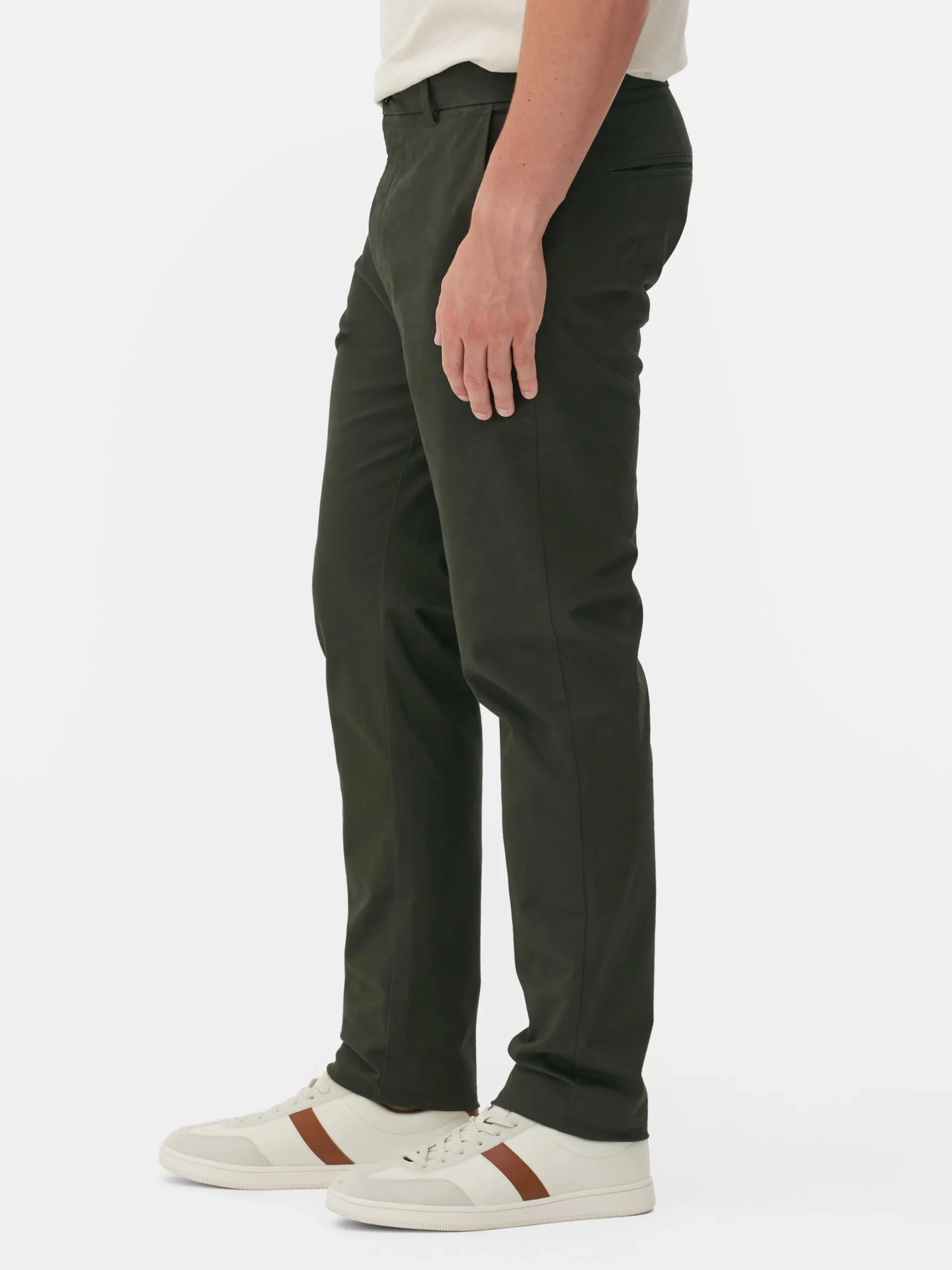 Schmale Stretch-Chinohose