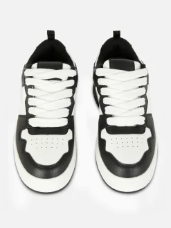 Schnürsneaker Mit Kontrasteinsätzen