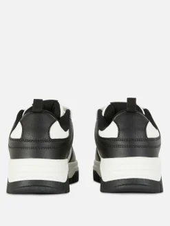 Schnürsneaker Mit Kontrasteinsätzen