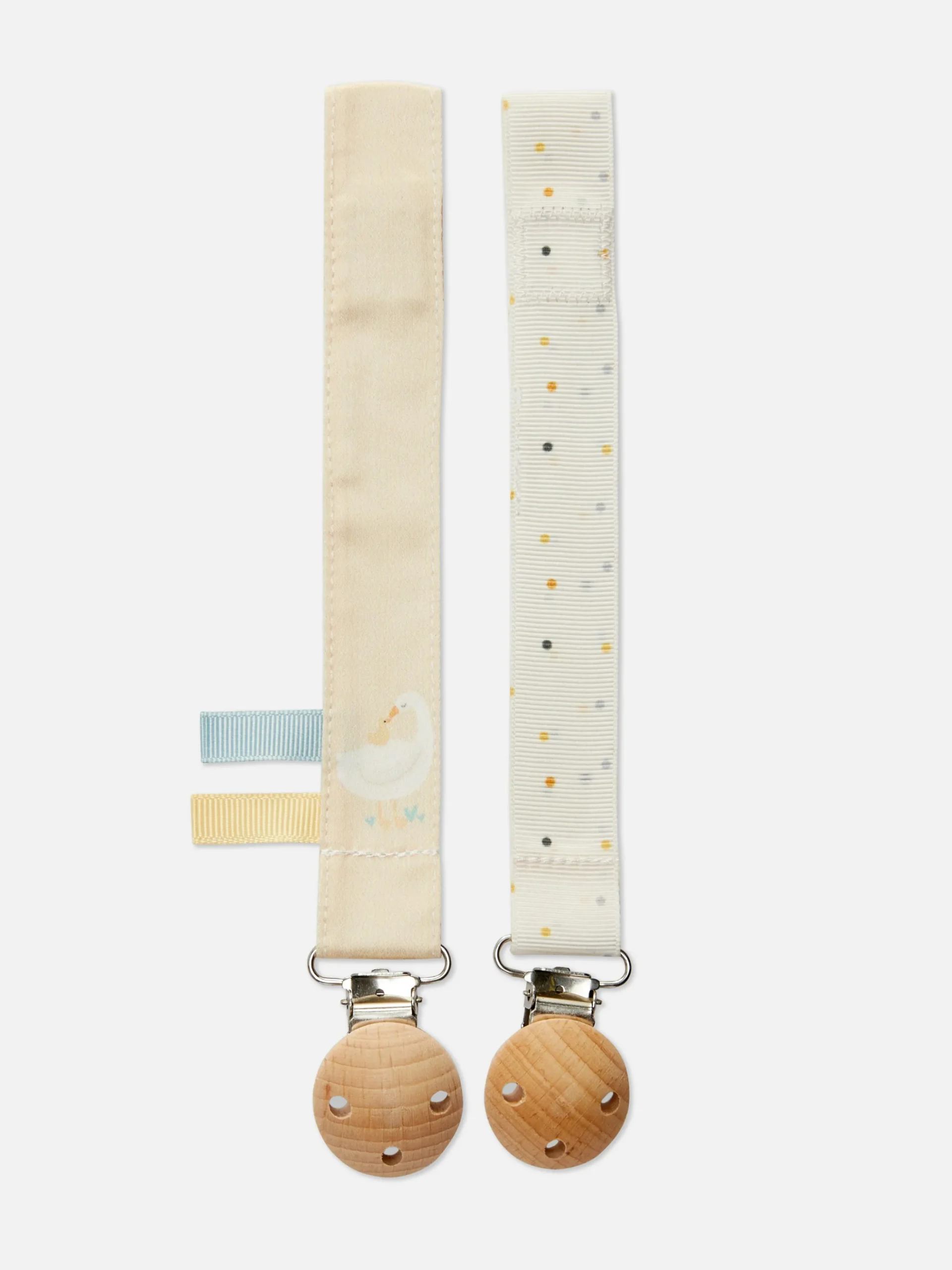 Schnuller-Clips Mit Entenmotiv, 2er-Pack