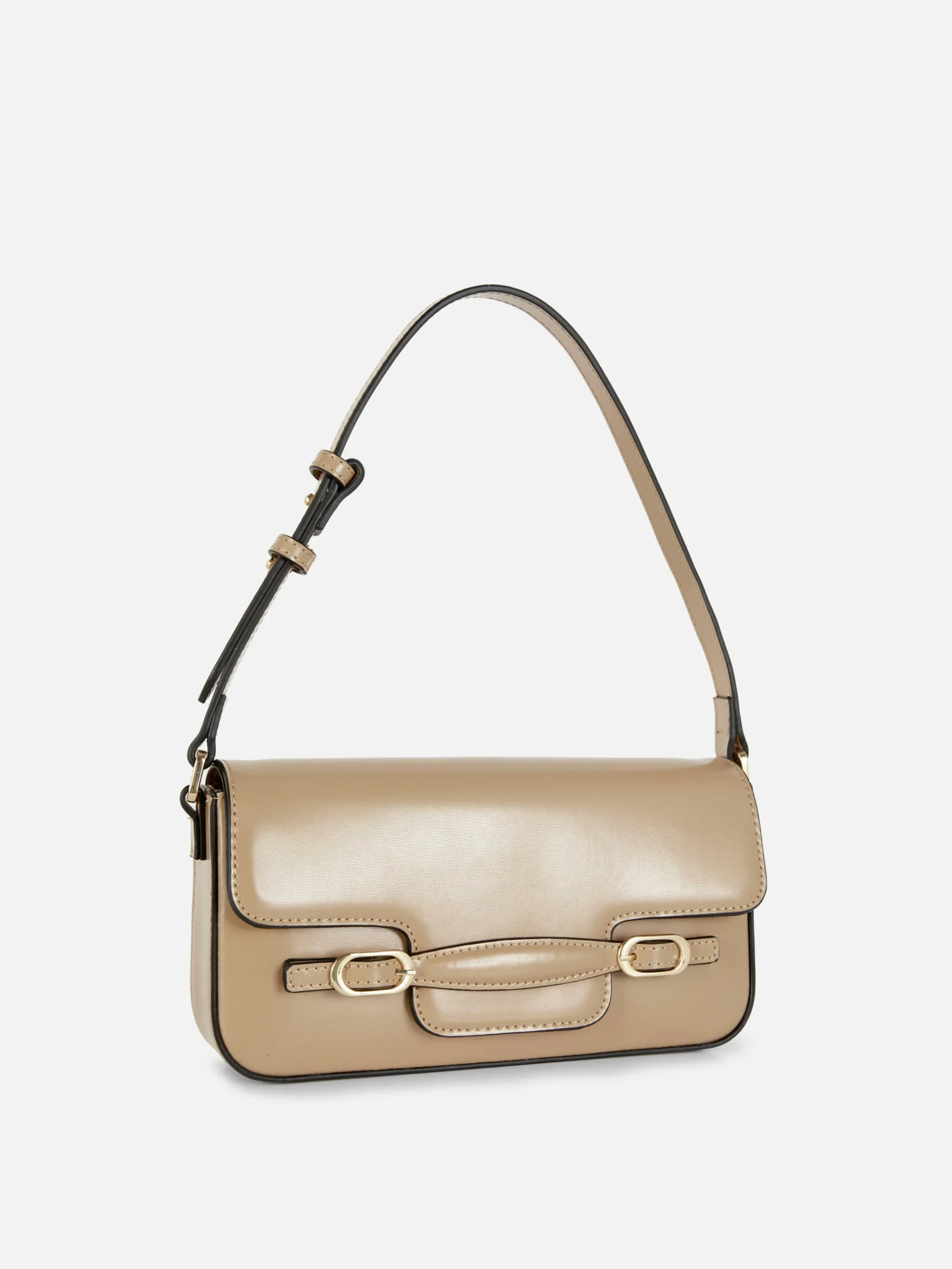 Schultertasche Mit Zierschnallen