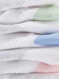 Söckchen Mit Kontrasteinsatz, 7er-Pack