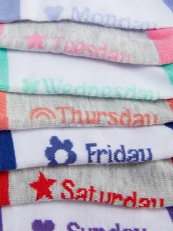 Söckchen Mit Wochentagen, 7er-Pack