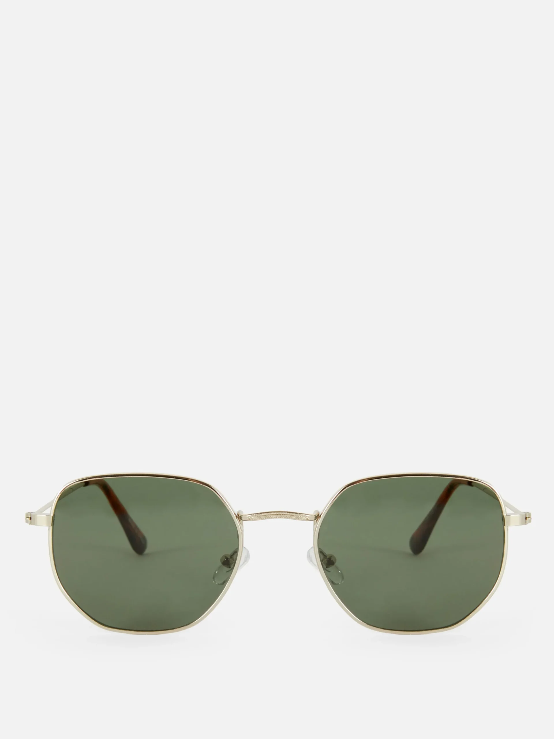 Sechseckige Sonnenbrille Mit Metallrahmen