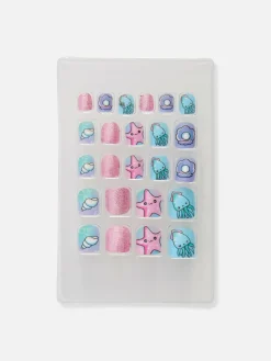 Selbstklebende Kunstnägel Mit Meerestieren