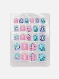 Selbstklebende Kunstnägel Mit Meerestieren
