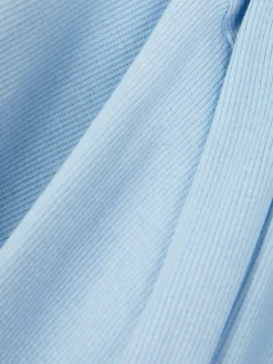 Set Aus Geripptem T-Shirt Und Leggings