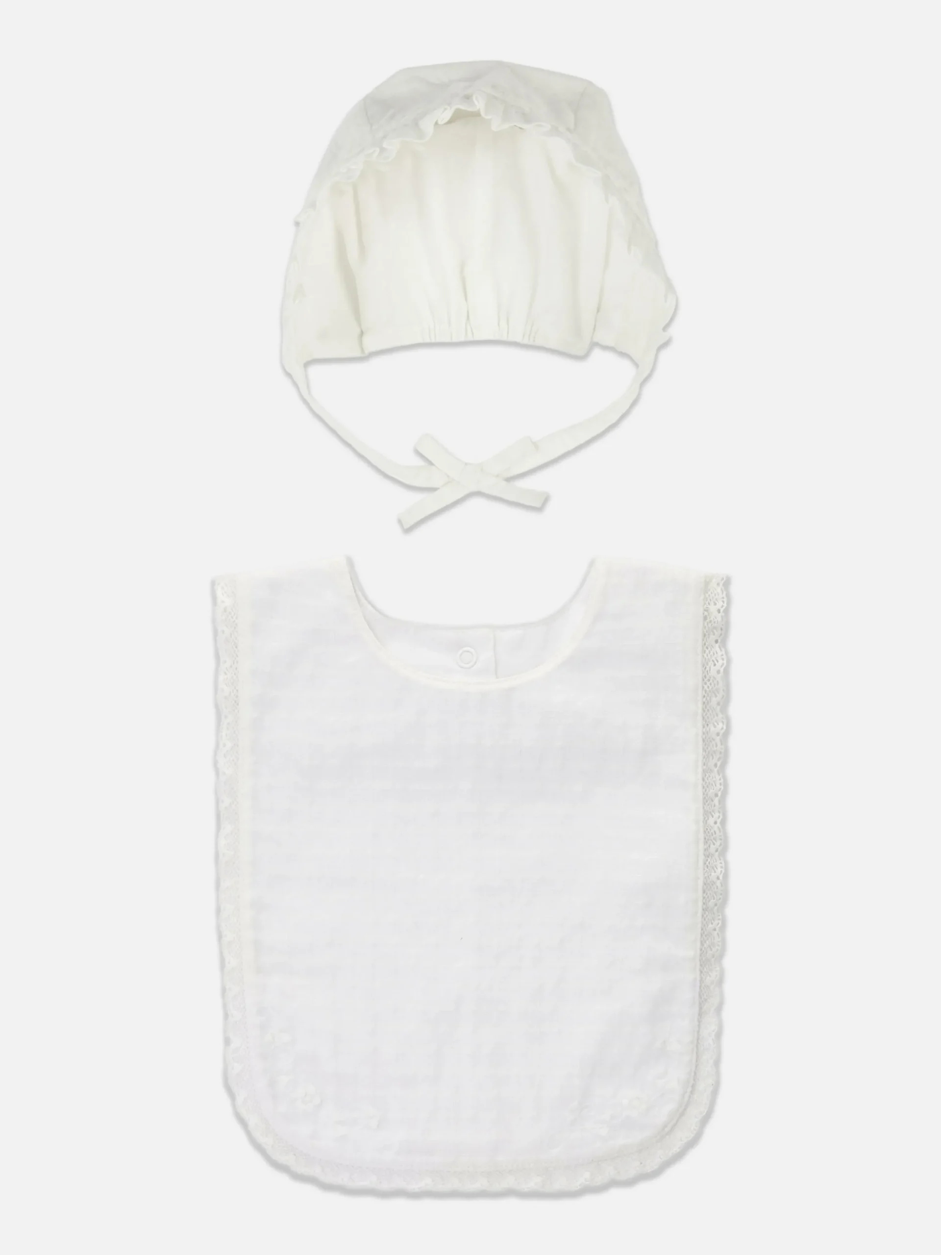 Set Aus Mütze Und Lätzchen Für Besondere Anlässe