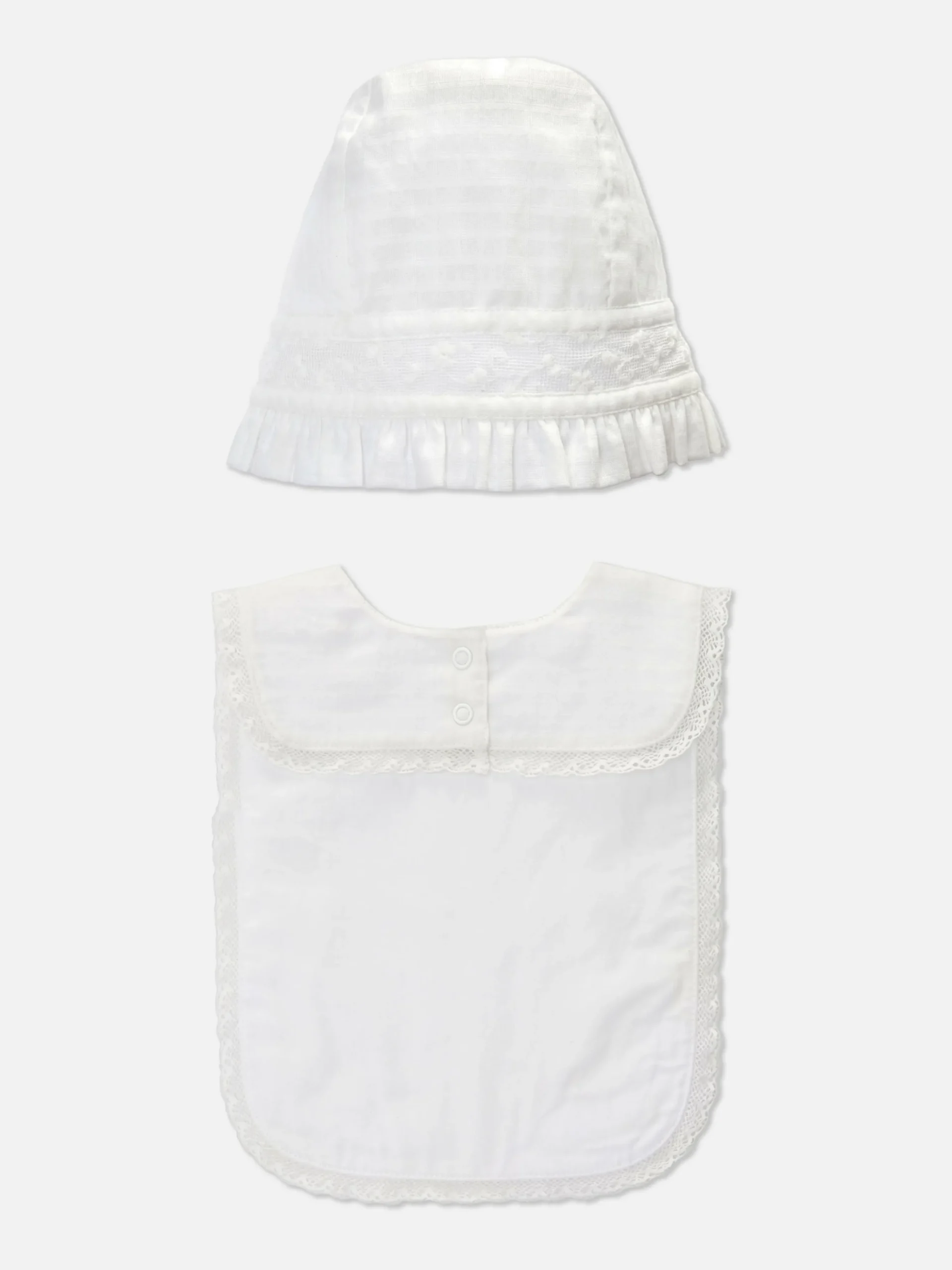 Set Aus Mütze Und Lätzchen Für Besondere Anlässe