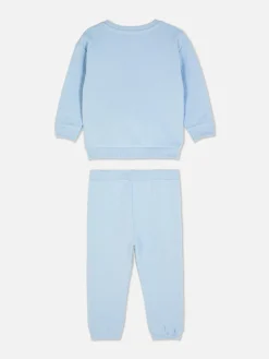 Set Aus Strukturiertem Sweatshirt Und Jogginghose