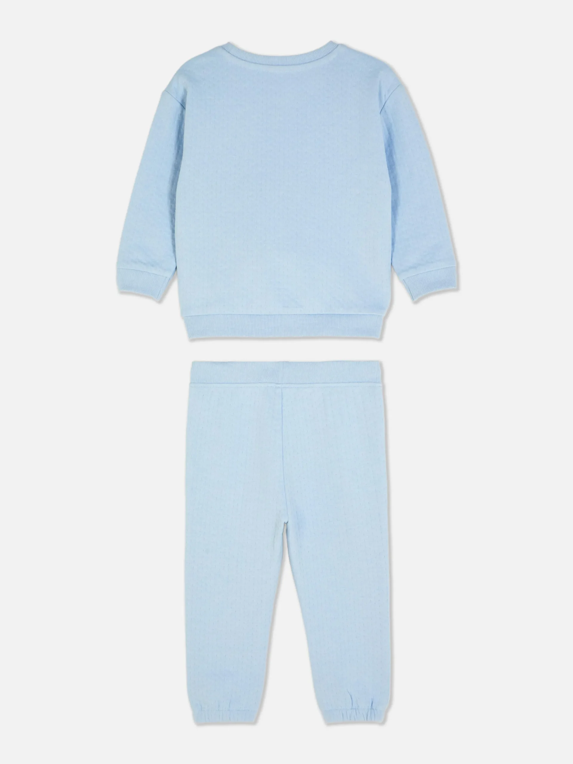 Set Aus Strukturiertem Sweatshirt Und Jogginghose