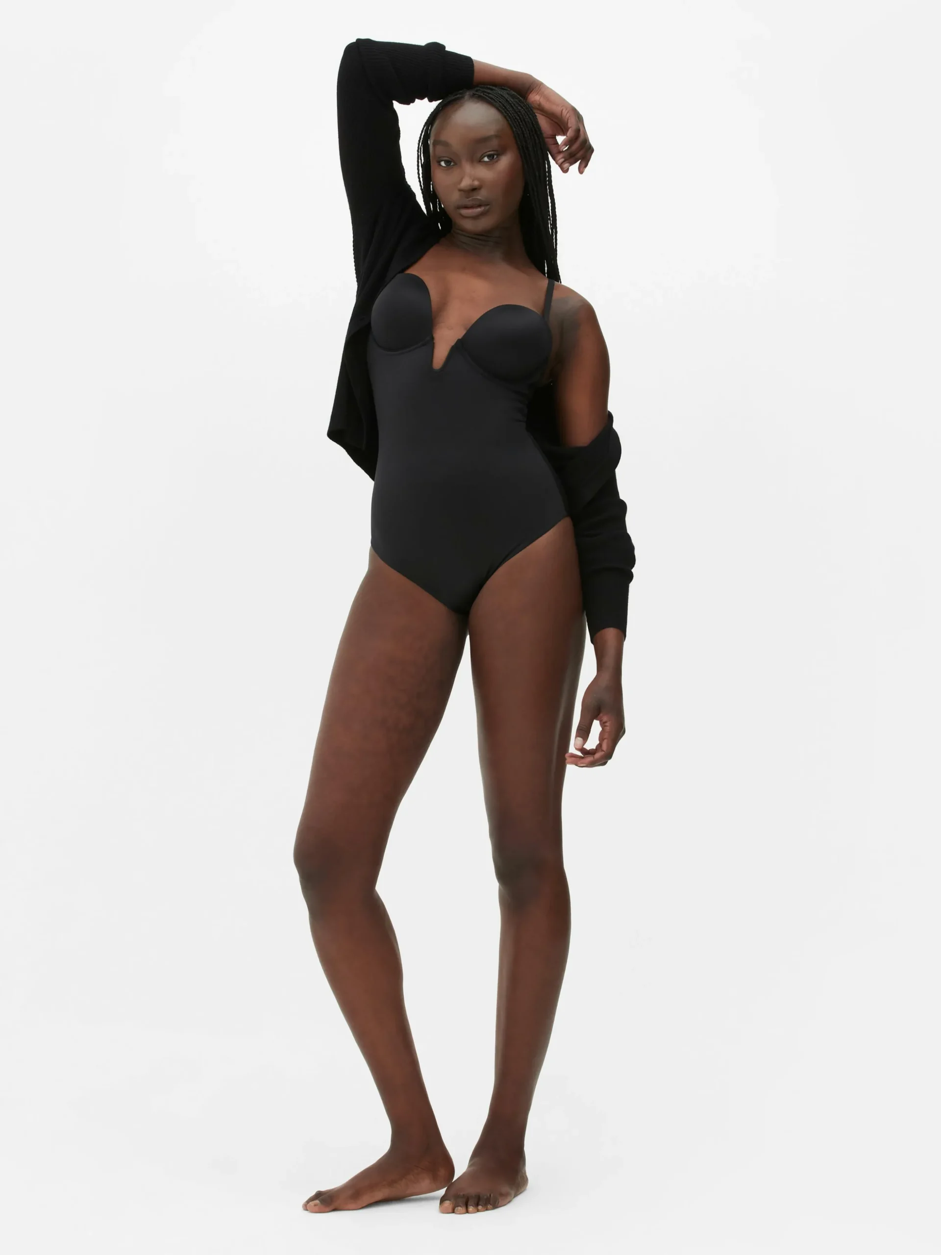 Shapewear-Body Mit Körbchen Und Tiefem Ausschnitt