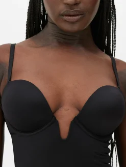 Shapewear-Body Mit Körbchen Und Tiefem Ausschnitt