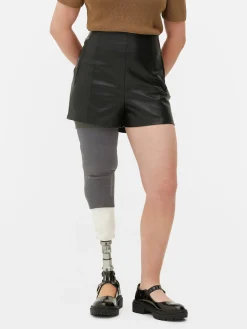 Shorts Aus Kunstleder