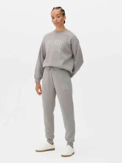 Skinny-Fit-Jogginghose Mit Grafik