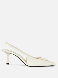 Slingback-Pumps Mit Kitten-Heel