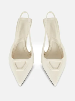 Slingback-Pumps Mit Kitten-Heel