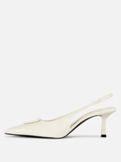 Slingback-Pumps Mit Kitten-Heel
