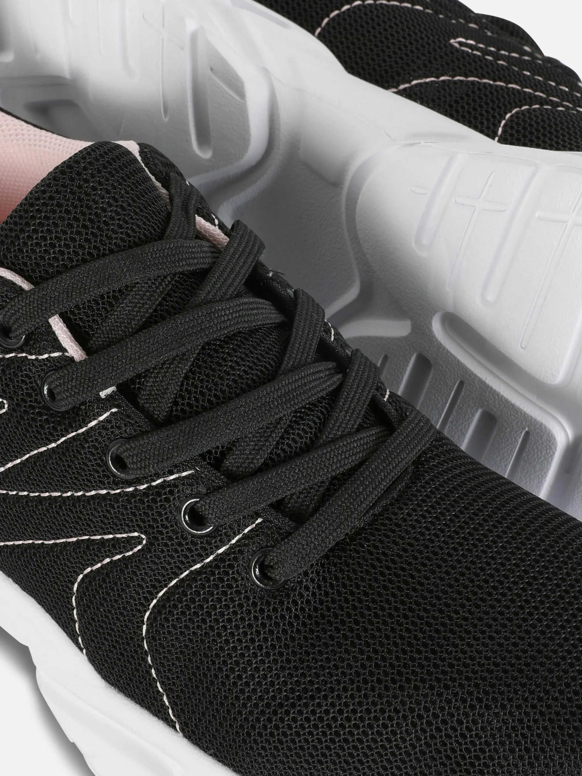 Sneaker Mit Dicker Mesh-Sohle